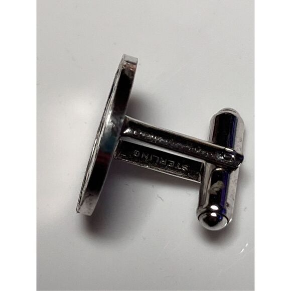 Vintage Sagittarius Sterling Silver Round Circle Cuff Links December Birthday - Picture 6 of 8